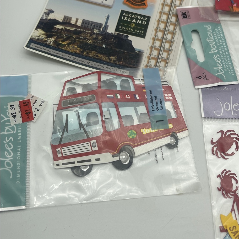 San Francisco Scrapbooking Supplies Embellishments Stickers Titles Travel New - Picture 5 of 6
